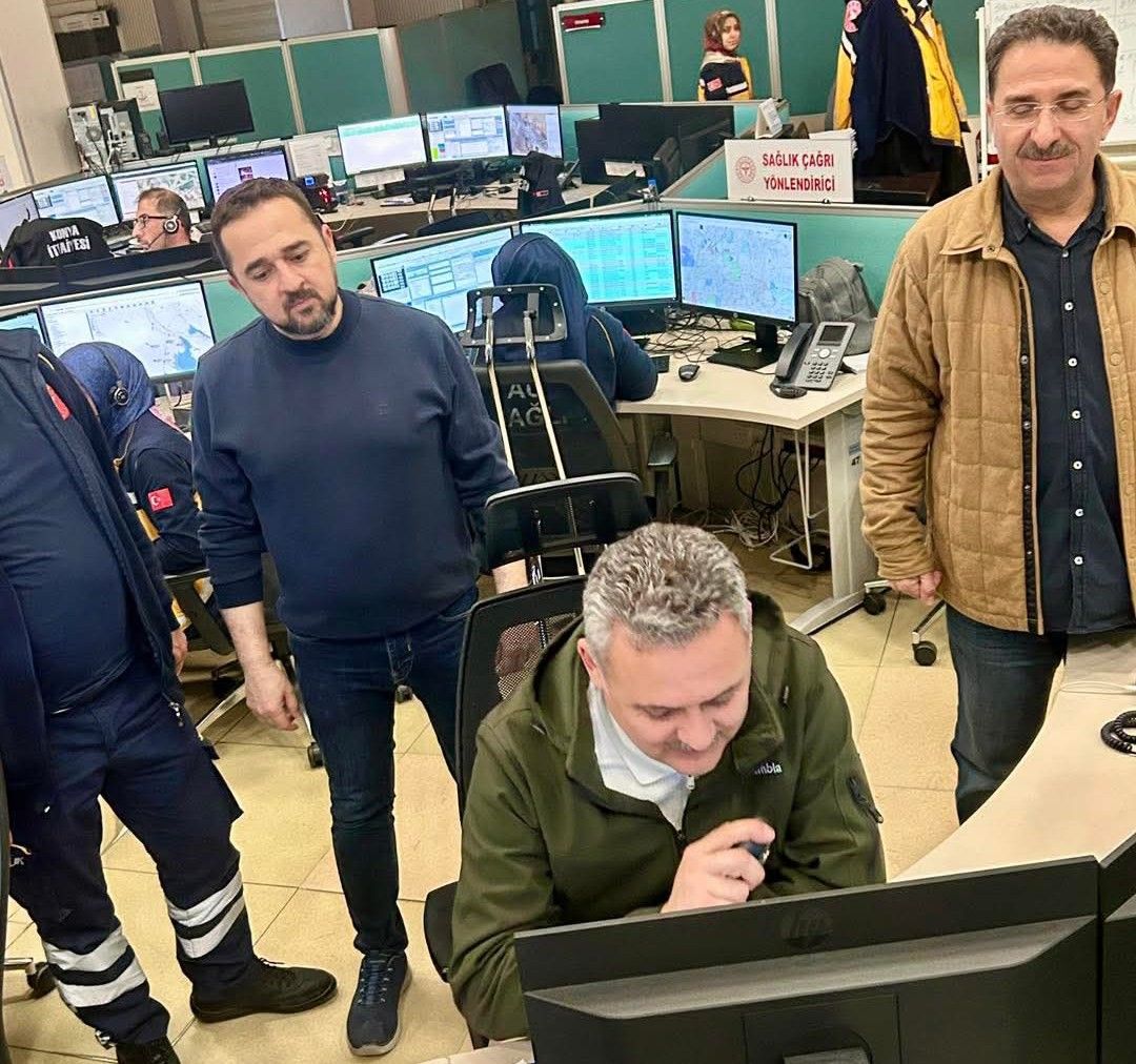 KONYA’DA 112 KOMUTA MERKEZİNE BAYRAM ZİYARETİ  