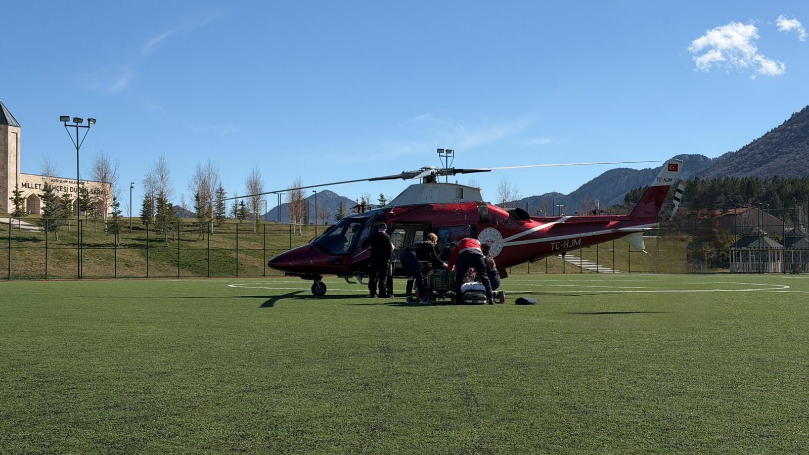 KONYA’DA HAVA AMBULANSI KALP KRİZİ HASTASI İÇİN SEFERBER OLDU