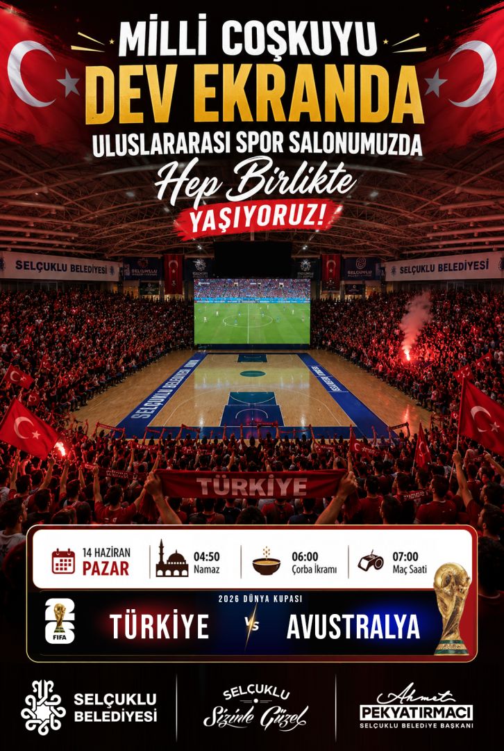 KONYA’DA MİLLİ MAÇ ULUSLARARASI SPOR SALONUNDA